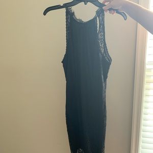 Black lace dress